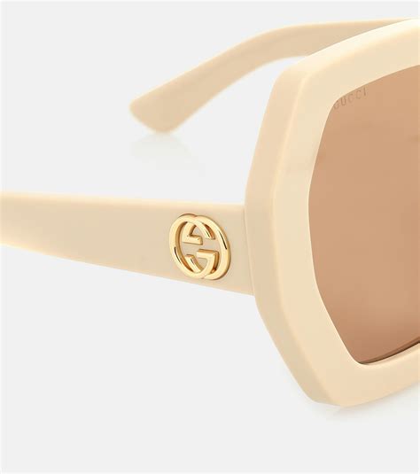 hexagon gucci sunglasses|Gucci sunglasses uv400.